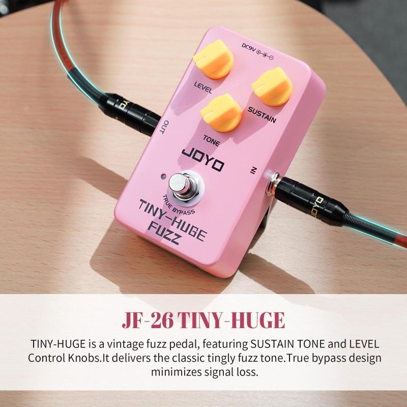 Pedal de guitarra Fuzz JOYO TINY-HUGE JF-26 Classic Vintage Tone